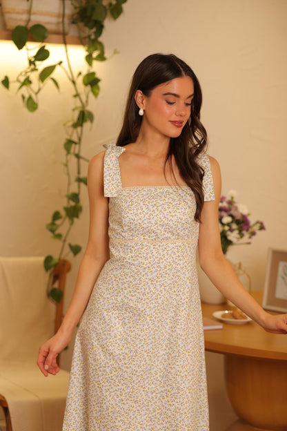 Vestido Gemma Celeste Floral