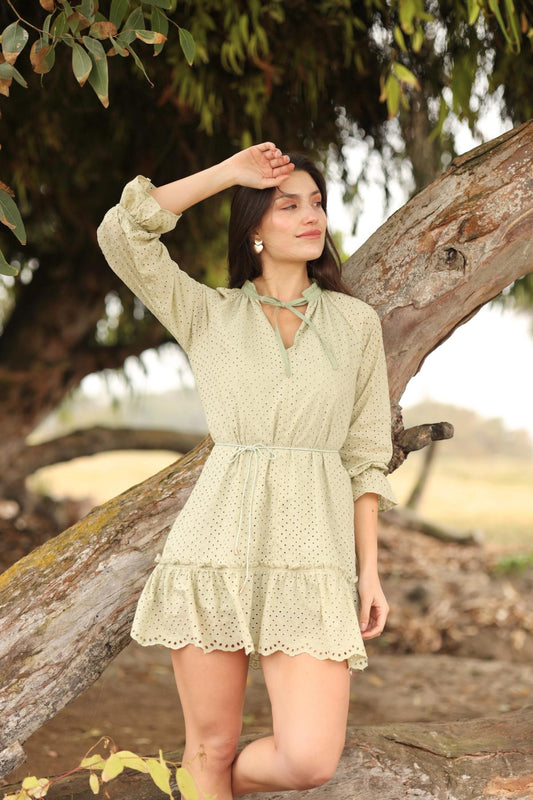 Vestido Elisa Pistacho