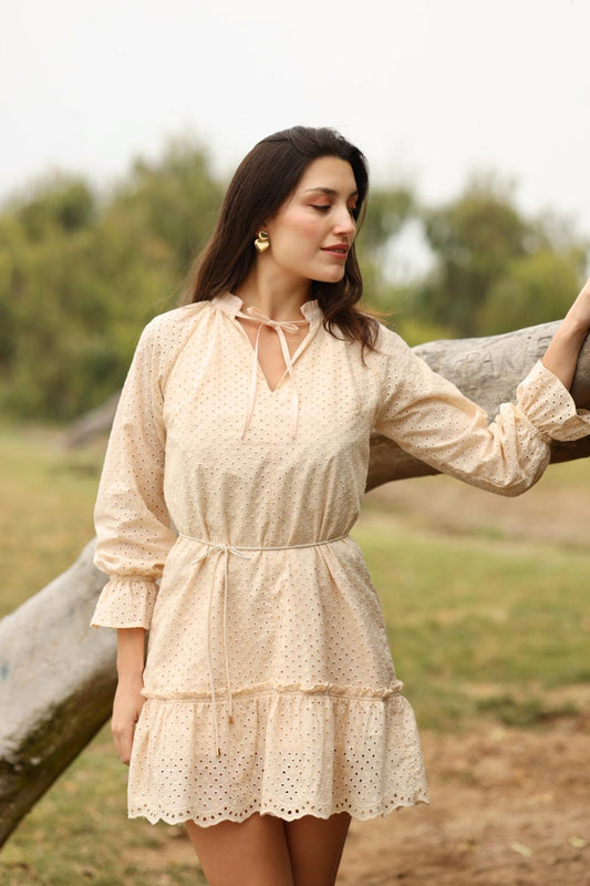 Vestido Elisa Crema