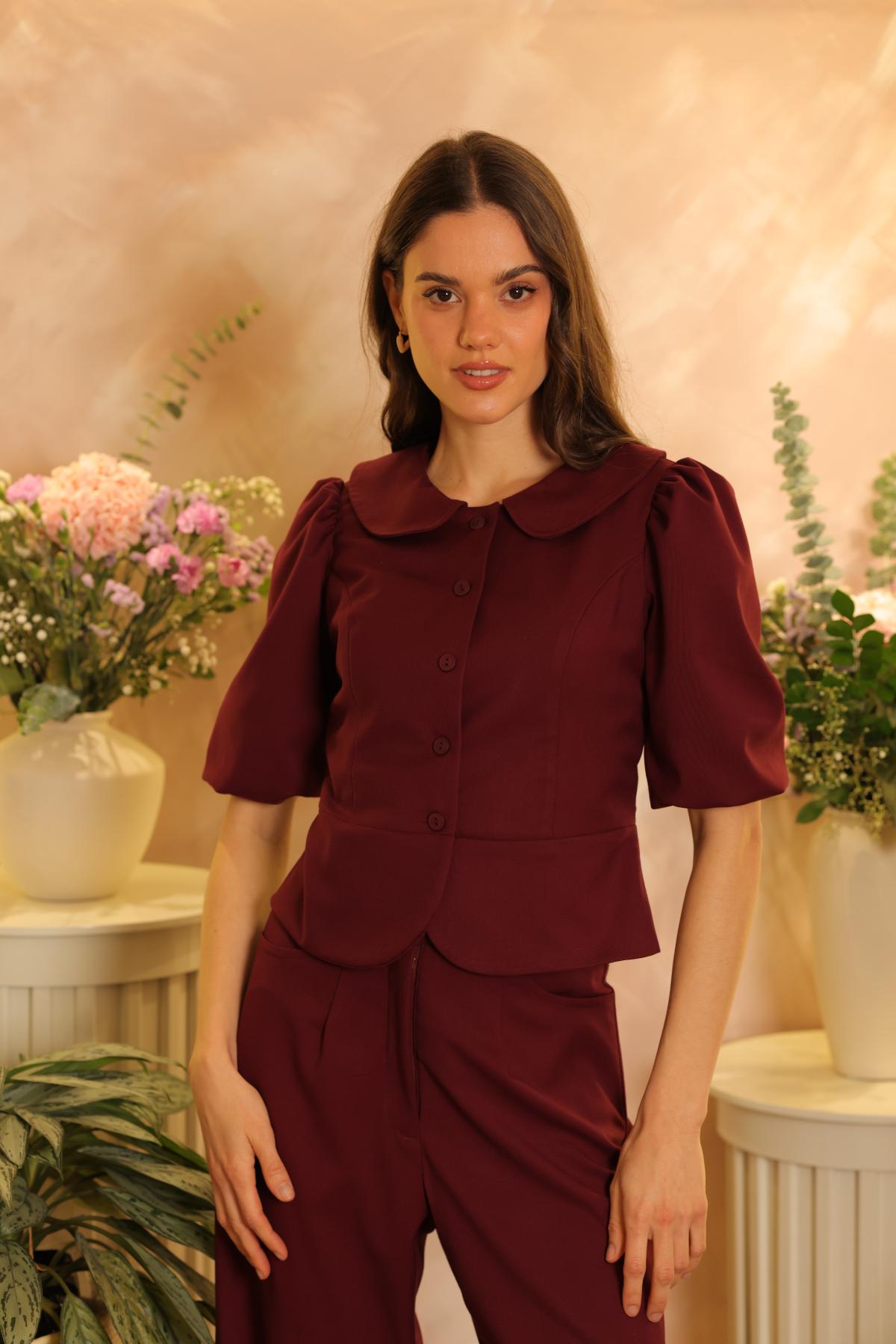 Chaqueta Camelia Burgundy