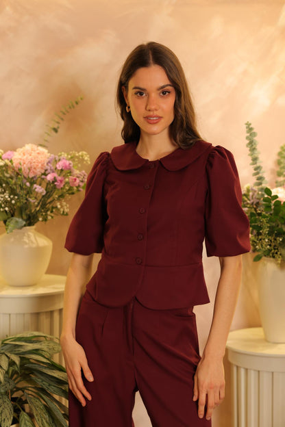 Chaqueta Camelia Burgundy