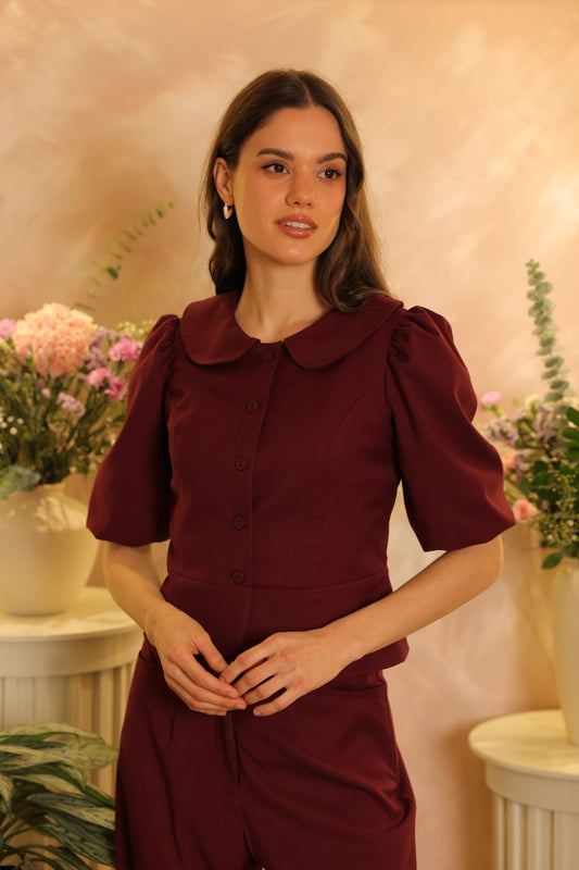 Chaqueta Camelia Burgundy