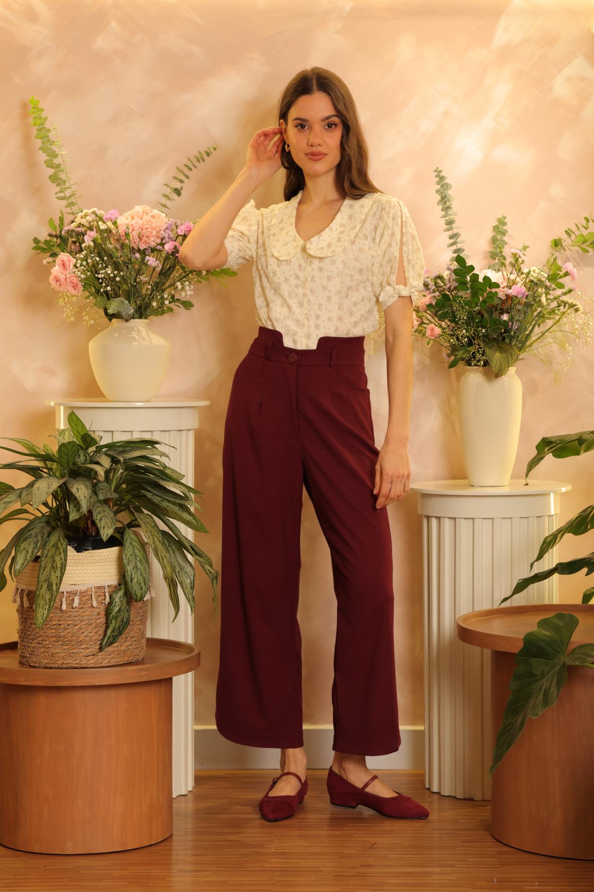 Pantalon Encanto Burgundy