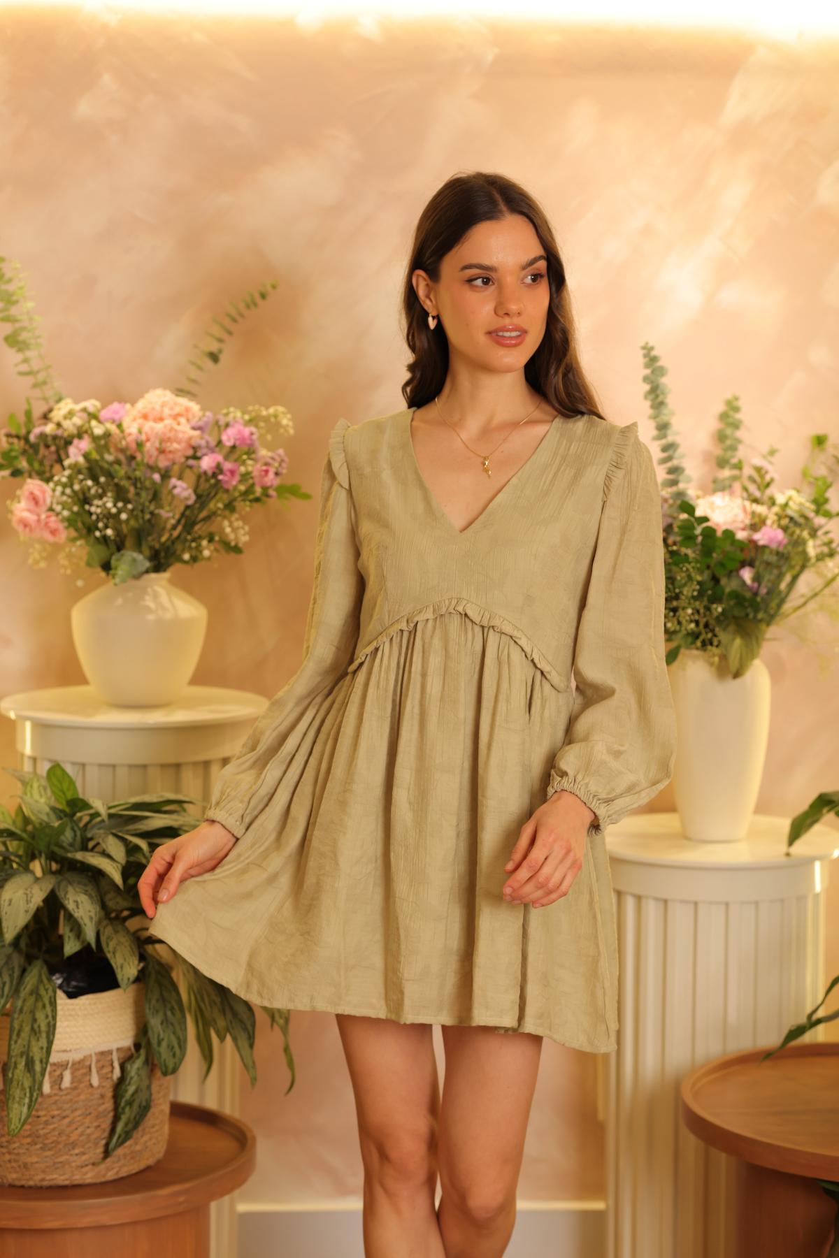 Vestido Pétalo Verde