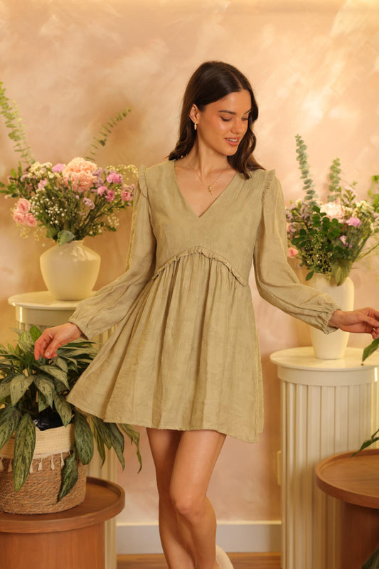Vestido Pétalo Verde