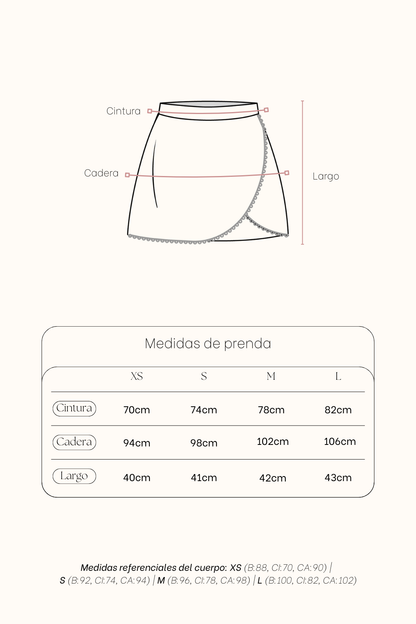 Falda_short Sandy Vichy_Rosa