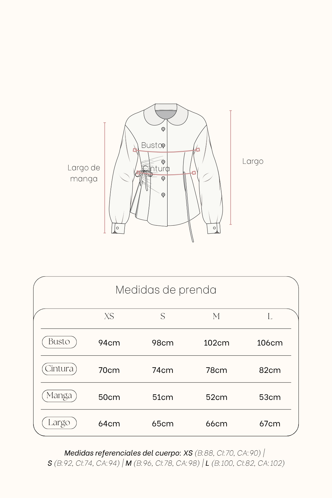 Blusa Atemporal Crema