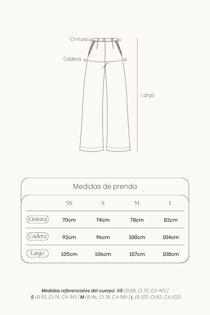 Pantalon Hazel Cuadros_Crema