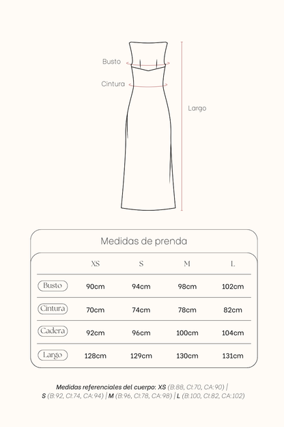 Vestido Alma Crema
