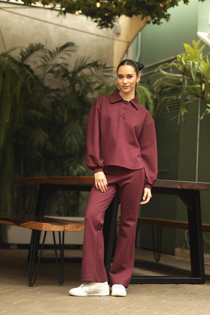 Pantalon Libia-Burgundy