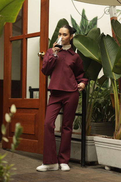 Pantalon Libia-Burgundy